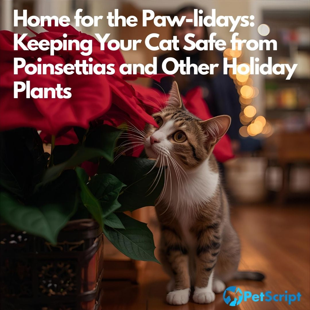 Home for the Paw-lidays: Keeping Your Cat Safe from Poinsettias and Other Holiday Plants