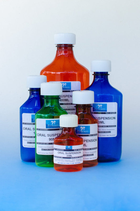PetScript Pharmacy compounded trilostane oral suspension for canine hyperadrenocorticism (Cushing's disease) management