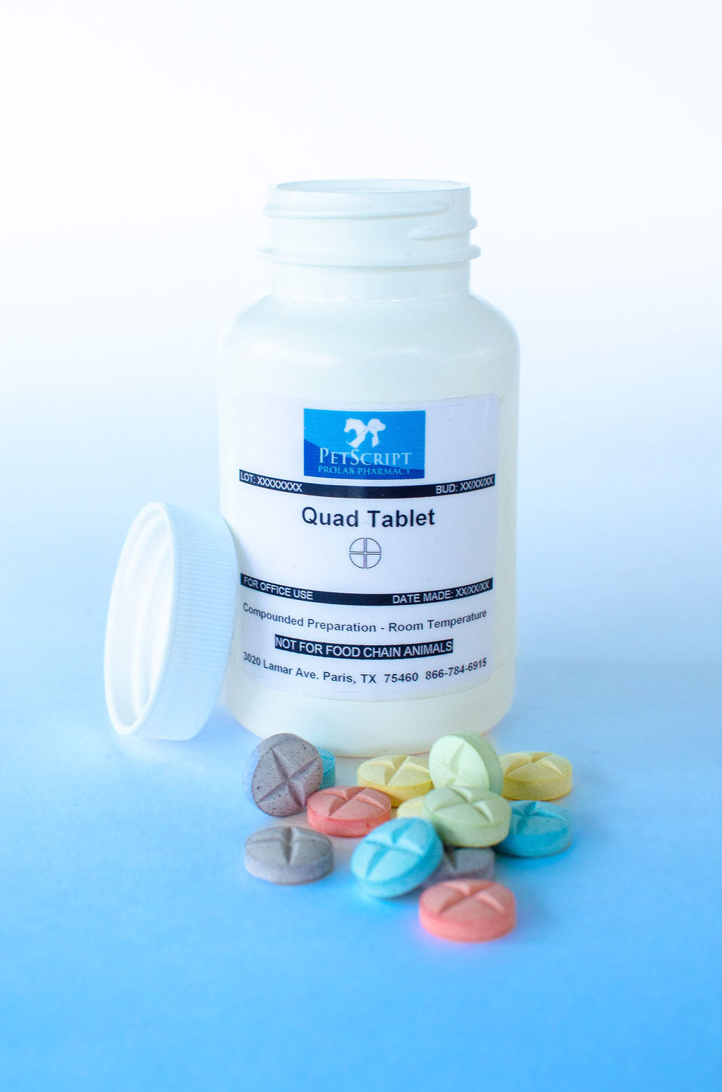 Famotidine 20mg Quadrisect Tablet (Beef Flavor) - PetScript Pharmacy