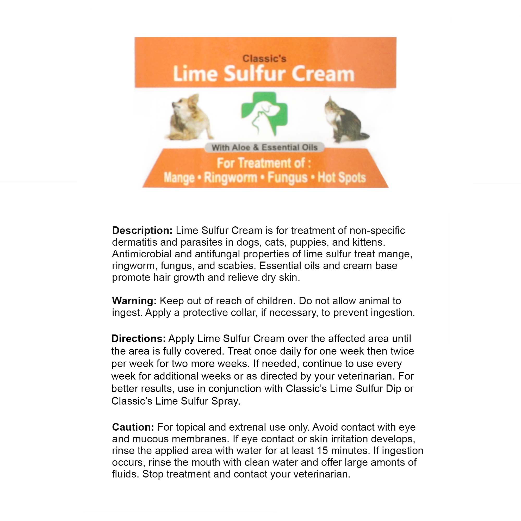Lime Sulfur Pet Skin Cream | Lime Sulfur Cream | Healthy Paw Life